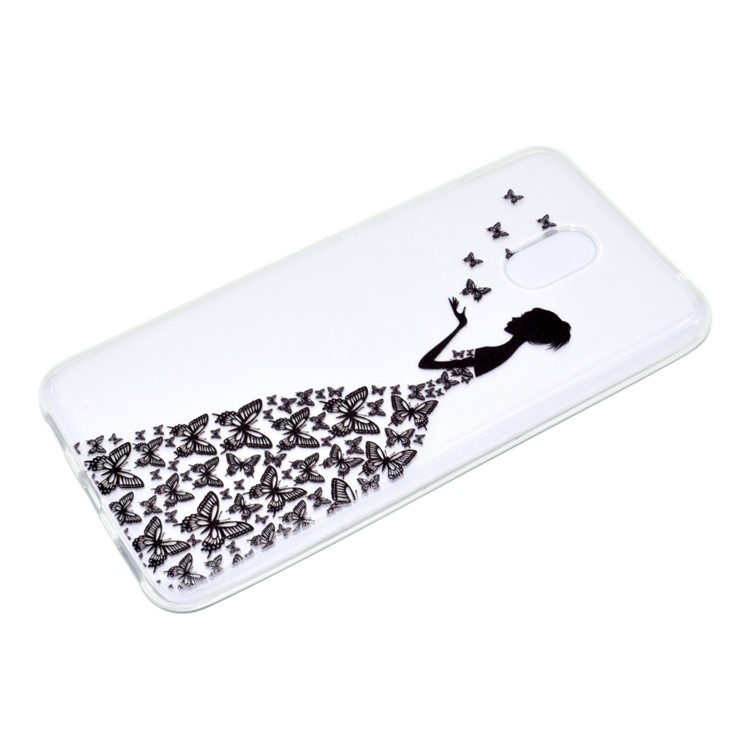 For Meizu M6 Soft TPU Ultra Patterned Ultra-thin Phone Accesssory Case - Butterfly Girl-3