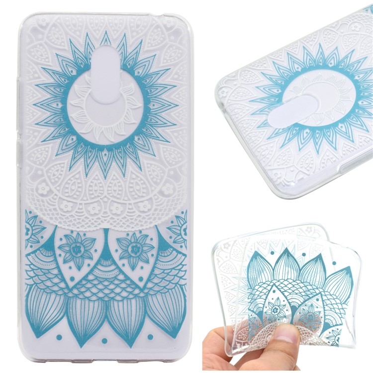 For Meizu M6 Soft TPU Ultra Patterned Ultra-thin Phone Accessory Cover - Sunflower-1