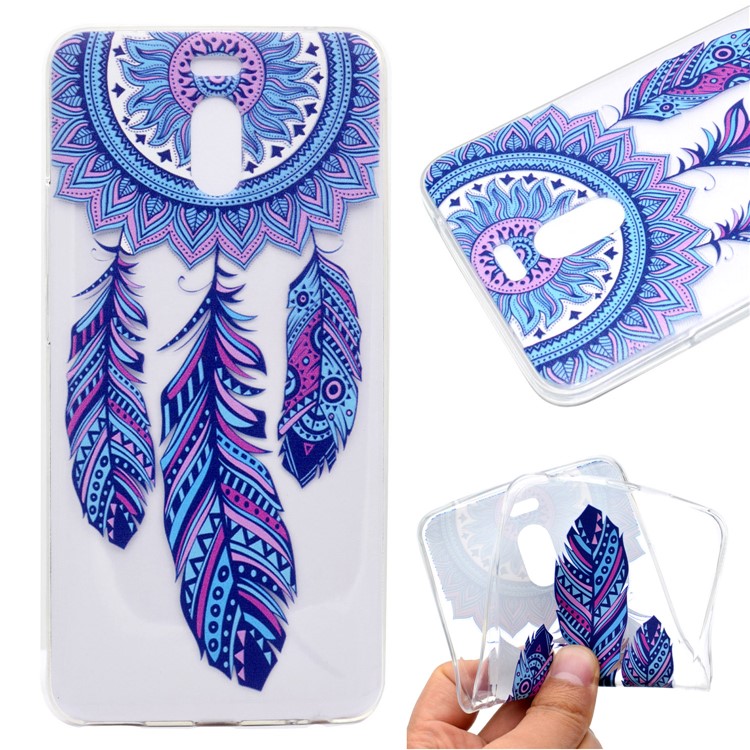 Ultra-thin Patterned Soft TPU Back Mobile Phone Protective Cover for Meizu M6 Note - Dream Catcher-1