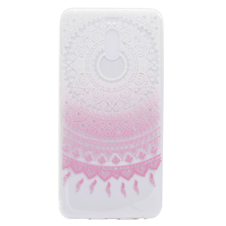 Ultra-thin Patterned Soft TPU Back Mobile Phone Protective Shell for Meizu M6 Note - Pink Mandala-2