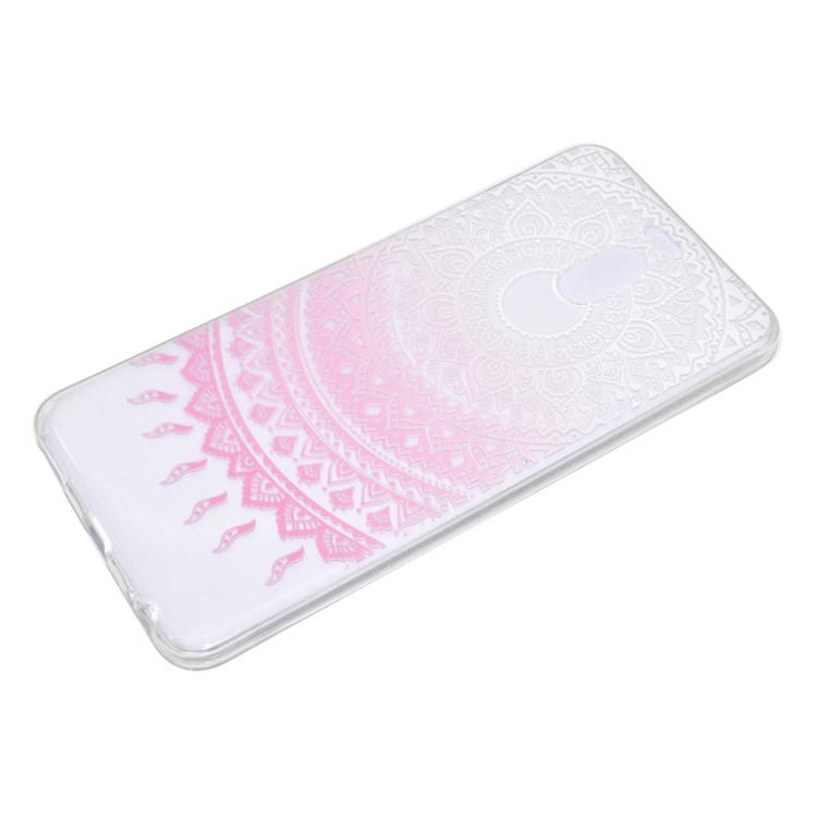 Ultra-thin Patterned Soft TPU Back Mobile Phone Protective Shell for Meizu M6 Note - Pink Mandala-3