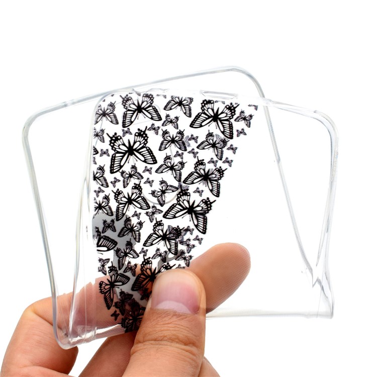 Ultra-thin Patterned Soft TPU Back Mobile Phone Case for Meizu M6 Note - Butterfly Girl-5