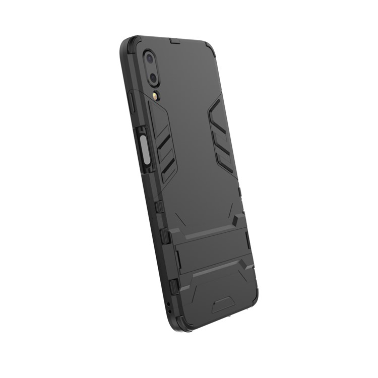 Plastic + TPU Hybrid Case with Kickstand for Meizu E3 - Black-7