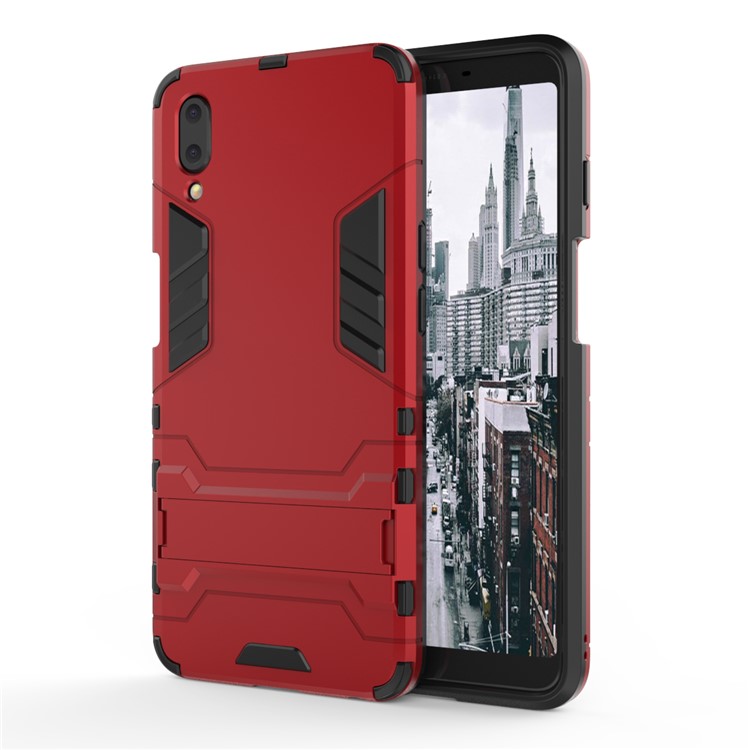 Plastic + TPU Combo Case with Kickstand for Meizu E3 - Red-3