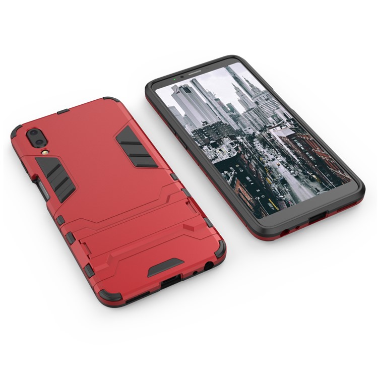 Plastic + TPU Combo Case with Kickstand for Meizu E3 - Red-5