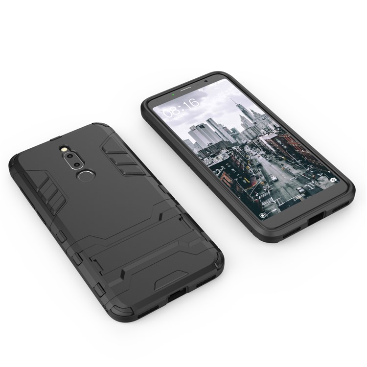 Cool Guard Kickstand PC TPU Hybrid Case for Meizu M6T - Black-3