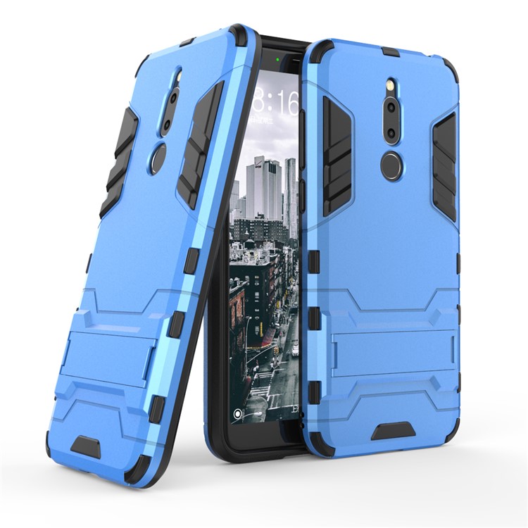 Cool Guard Kickstand PC TPU Hybrid Cell Phone Case for Meizu M6T - Baby Blue-1