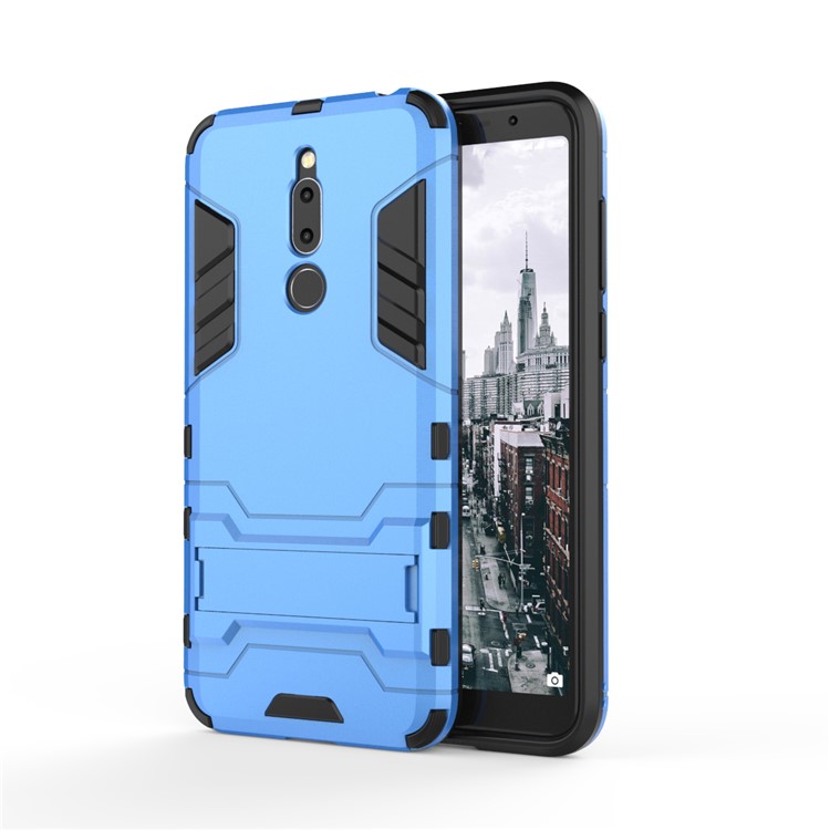 Cool Guard Kickstand PC TPU Hybrid Cell Phone Case for Meizu M6T - Baby Blue-2