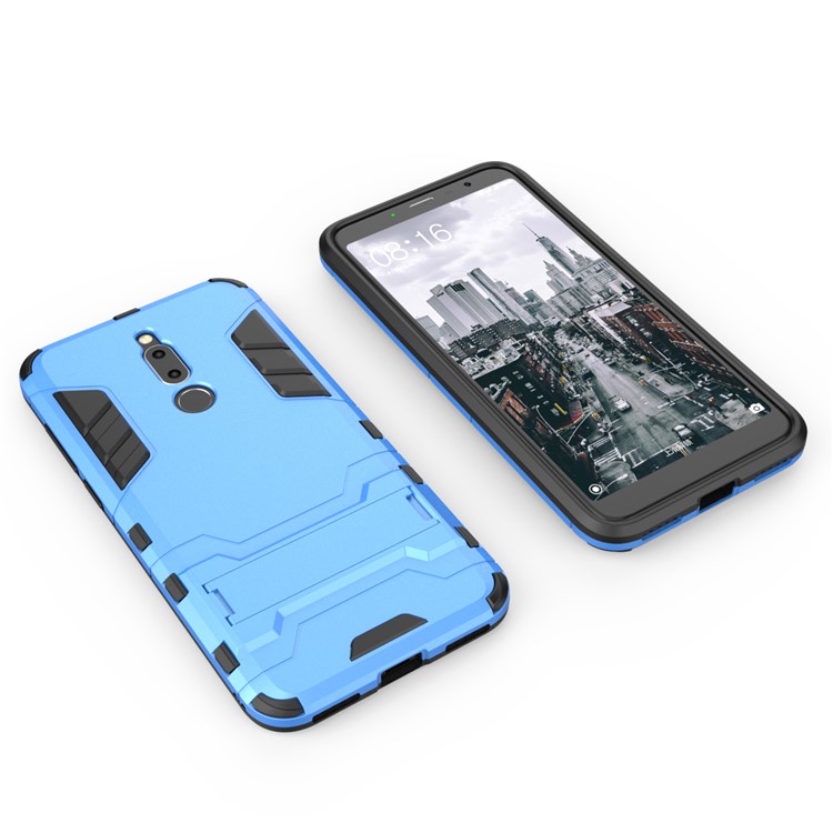 Cool Guard Kickstand PC TPU Hybrid Cell Phone Case for Meizu M6T - Baby Blue-3