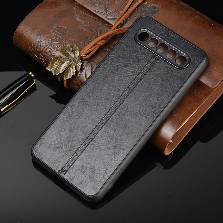 PU Leather Coated PC + TPU Hybrid Phone Case for Meizu 17/17 Pro - Black-6