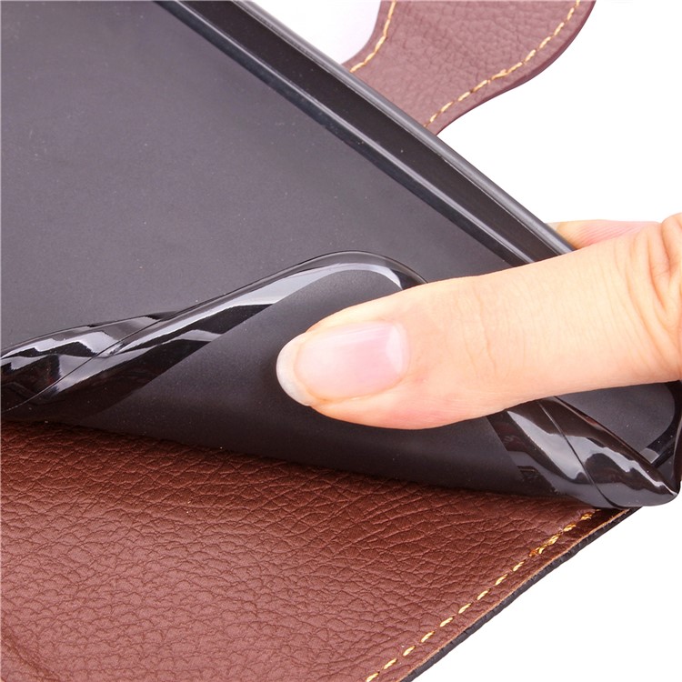 Leaf Flip Wallet Leather Shell for Meizu M3 Note - Black-12