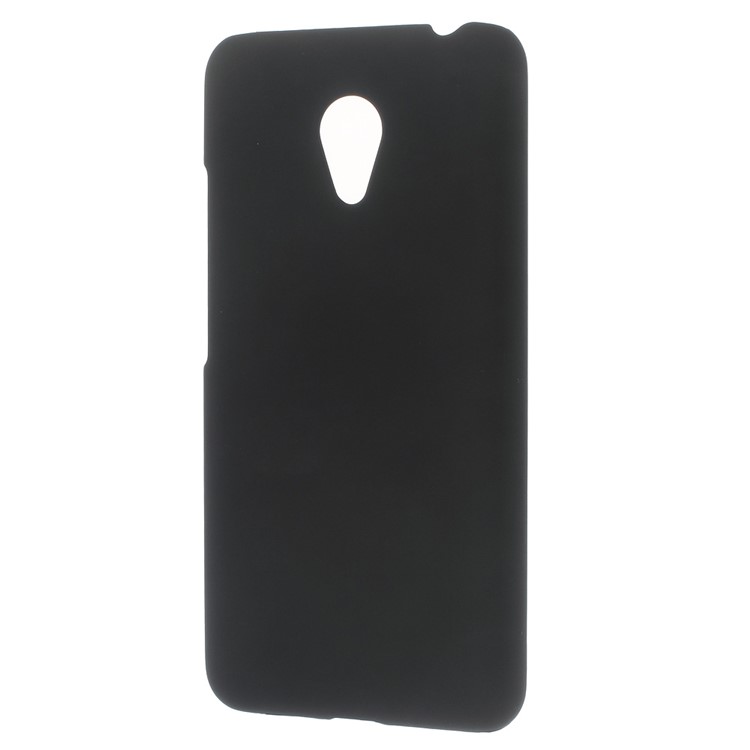 Rubberized PC Case Anti-fingerprint Cover for Meizu m3 / Blue Charm 3 - Black-1