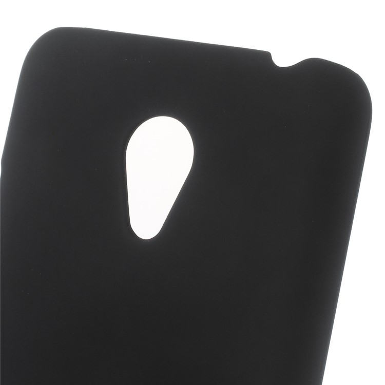Rubberized PC Case Anti-fingerprint Cover for Meizu m3 / Blue Charm 3 - Black-3