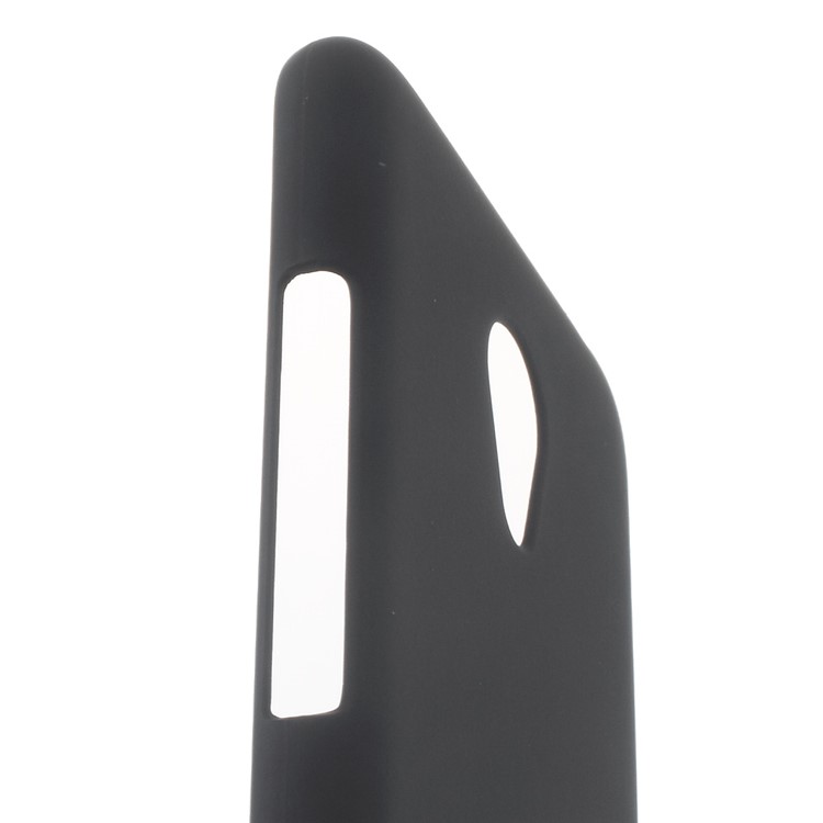 Rubberized PC Case Anti-fingerprint Cover for Meizu m3 / Blue Charm 3 - Black-4