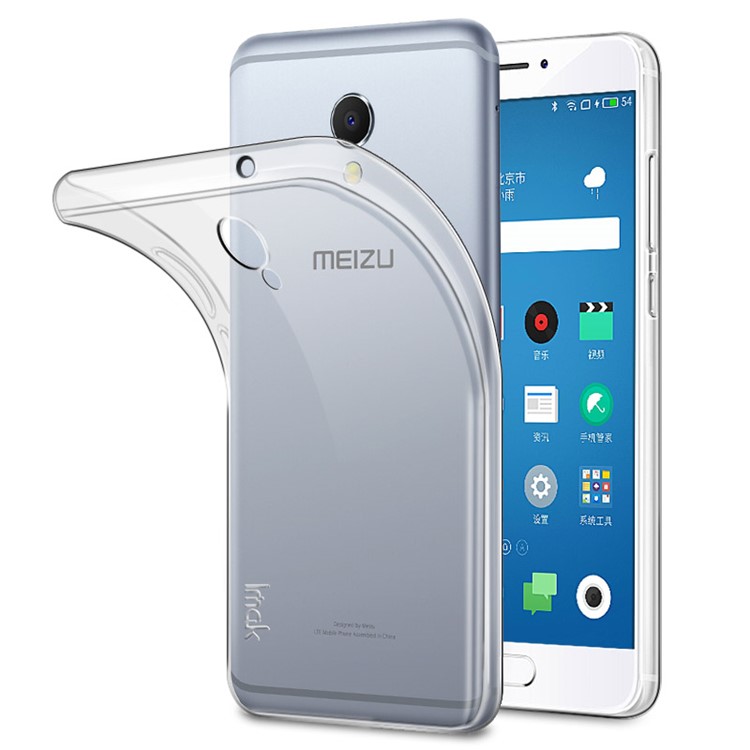 IMAK 0.7mm Thin Clear TPU Back Case for Meizu MX6-1