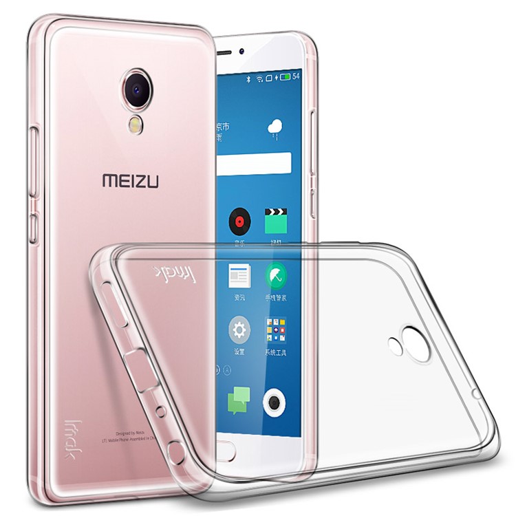 IMAK 0.7mm Thin Clear TPU Back Case for Meizu MX6-2