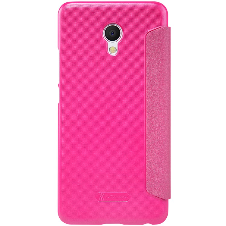 NILLKIN Sparkle Series Auto Wake / Sleep View Leather Case for Meizu M3E - Rose-2