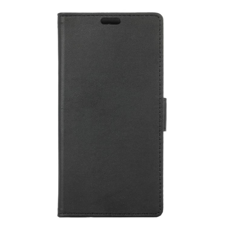 Wallet Leather Stand Case for Meizu U10 - Black-1