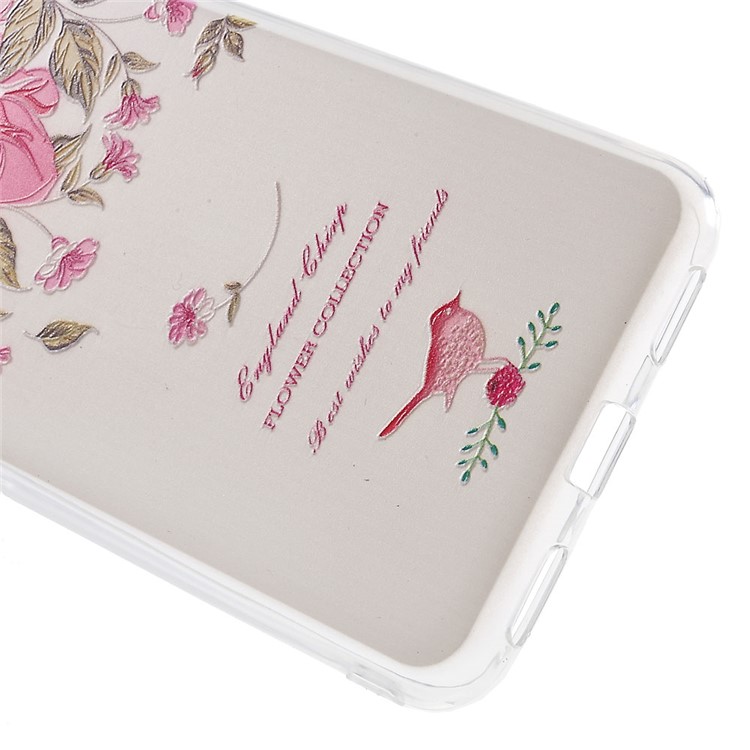 Softlyfit Embossed TPU Mobile Shell Case for Meizu m3 / m3s - Garden Roses-3