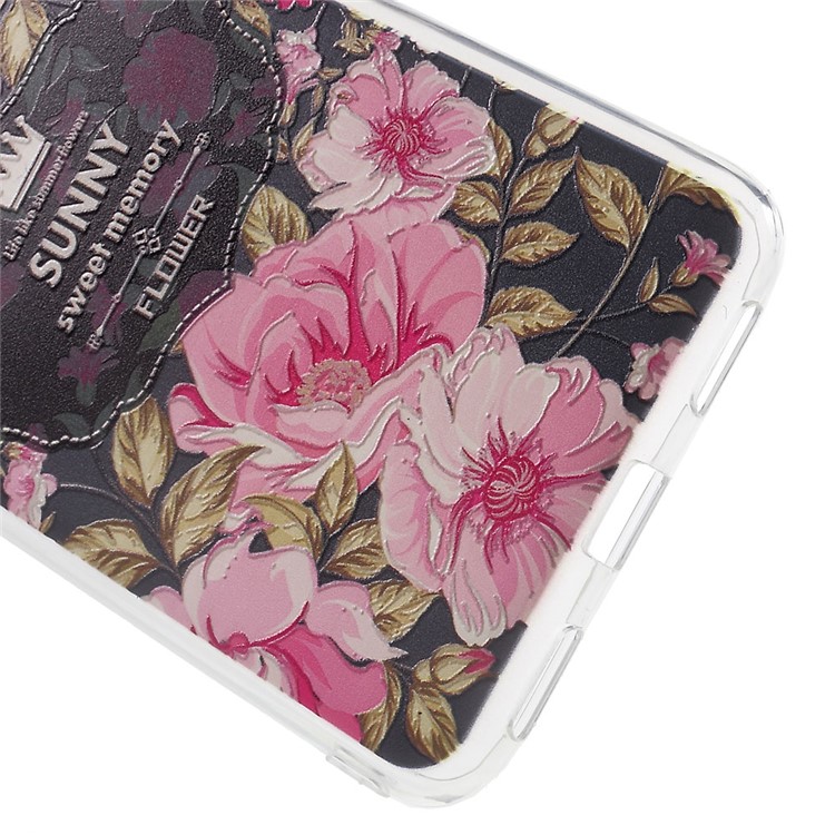 Softlyfit Embossed TPU Cover Case for Meizu m3 / m3s - Pretty Flowers-3