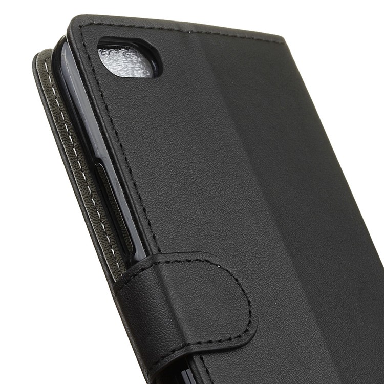 Wallet Leather Stand Case for Meizu U20 - Black-3
