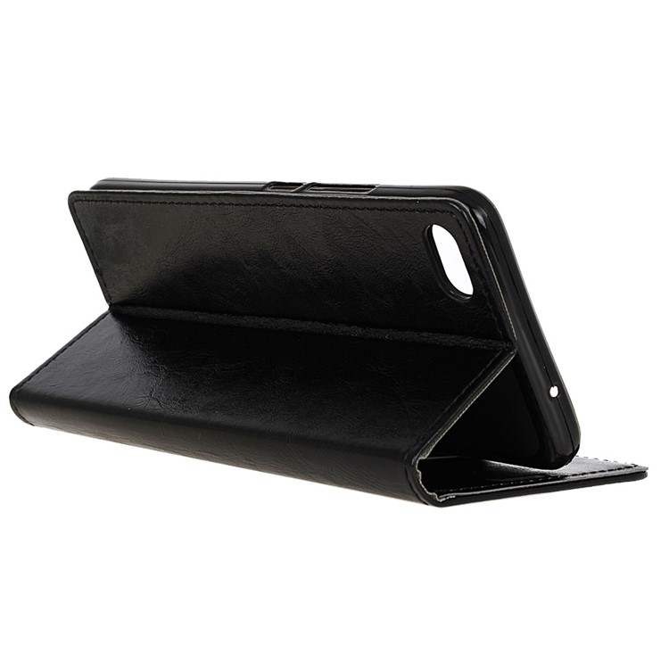 Crazy Horse Leather Wallet Case for Meizu U20 - Black-5