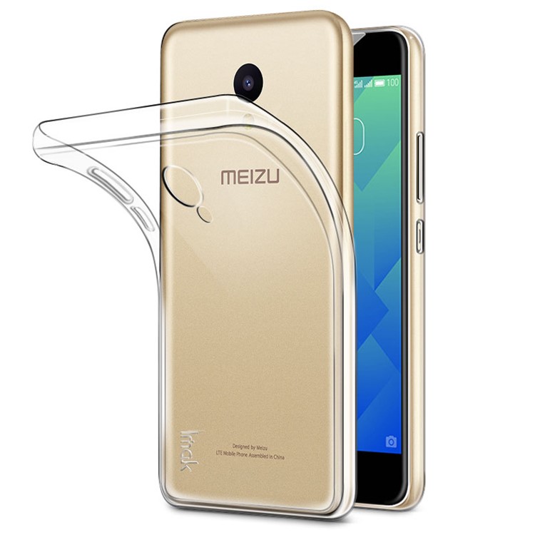 IMAK Stealth Case Clear 0.8mm TPU Shell Case + Screen Film for Meizu m5-1