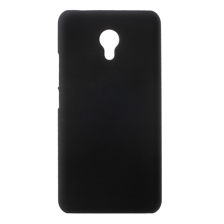 Rubberized Hard PC Case for Meizu m5 - Black-1