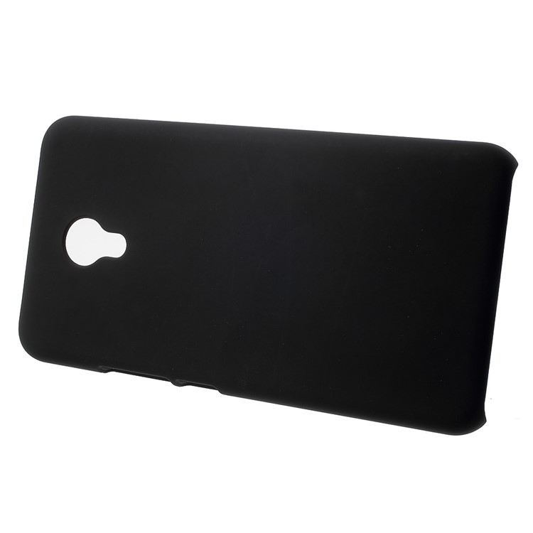 Rubberized Hard PC Case for Meizu m5 - Black-2