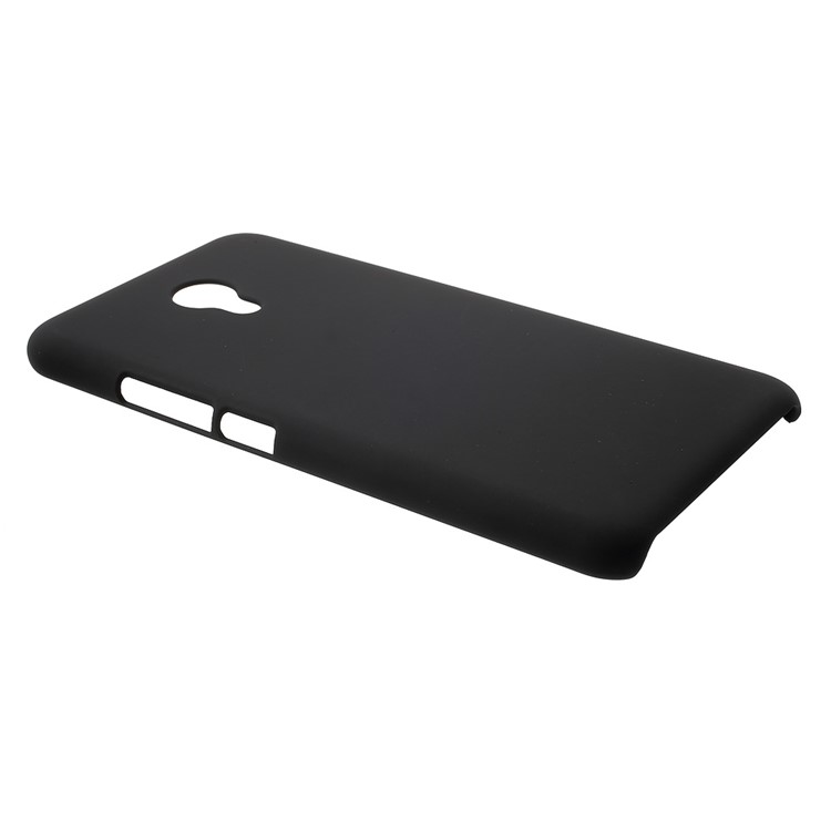 Rubberized Hard PC Case for Meizu m5 - Black-3