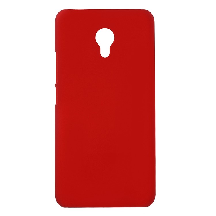 Rubberized Hard Shell Cover Case for Meizu m5 - Red-1