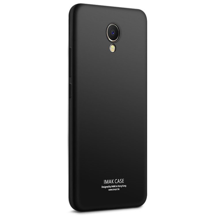 IMAK Silky Anti-scratch Gel TPU Cover for Meizu m5 Note with Screen Protector - Metal Black-2