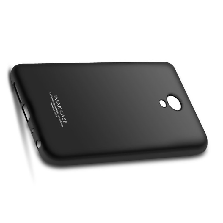 IMAK Silky Anti-scratch Gel TPU Cover for Meizu m5 Note with Screen Protector - Metal Black-3
