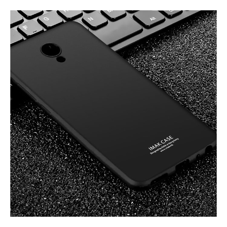 IMAK Silky Anti-scratch Gel TPU Cover for Meizu m5 Note with Screen Protector - Metal Black-9