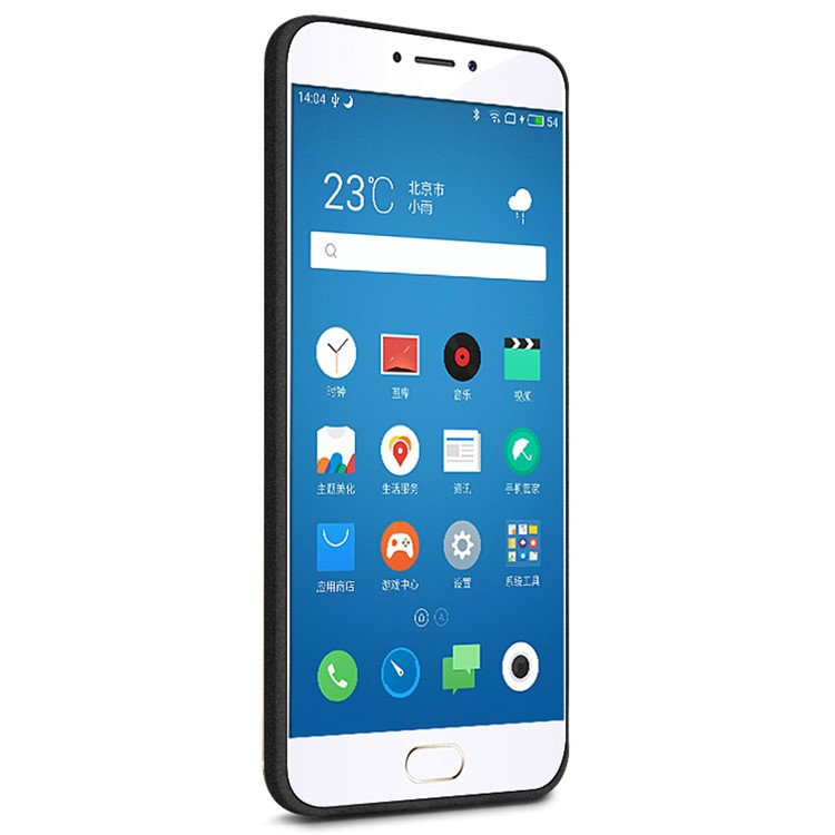 IMAK Silky Anti-scratch TPU Mobile Casing for Meizu m5 Note with Screen Protector - Matte Black-5
