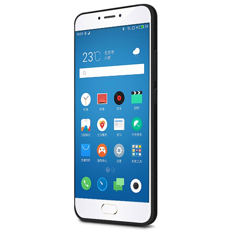 IMAK Silky Anti-scratch TPU Mobile Casing for Meizu m5 Note with Screen Protector - Matte Black-6