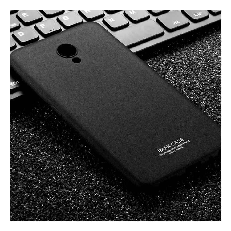 IMAK Silky Anti-scratch TPU Mobile Casing for Meizu m5 Note with Screen Protector - Matte Black-9