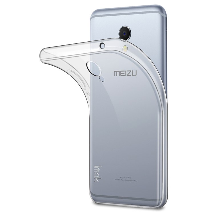 IMAK Silky Anti-scratch TPU Clear Phone Case for Meizu m5 Note with Screen Protector - Transparent-3