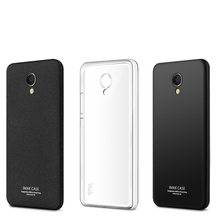IMAK Silky Anti-scratch TPU Clear Phone Case for Meizu m5 Note with Screen Protector - Transparent-9
