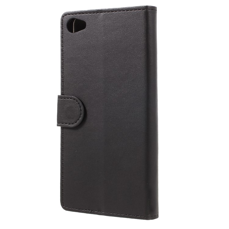 Phone Accessory Leather Wallet Stand Case for Meizu m3x - Black-2