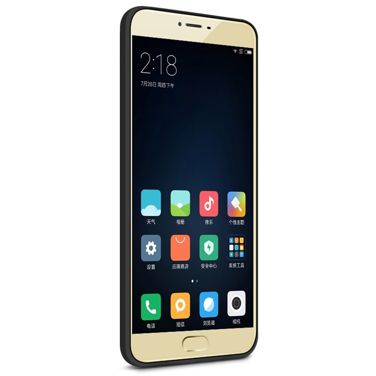 IMAK Silky Anti-scratch Gel TPU Cover for Meizu m3x with Screen Protector - Metal Black-5