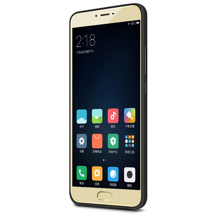 IMAK Silky Anti-scratch Gel TPU Cover for Meizu m3x with Screen Protector - Metal Black-6