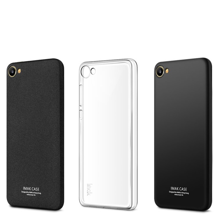 IMAK Silky Anti-scratch Gel TPU Cover for Meizu m3x with Screen Protector - Metal Black-8