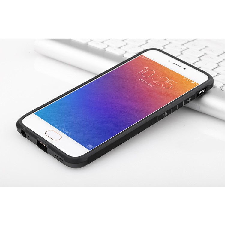 Auspicious Dragon Pattern Drop-proof Imprint TPU Case for Meizu Pro 6 - Black-6