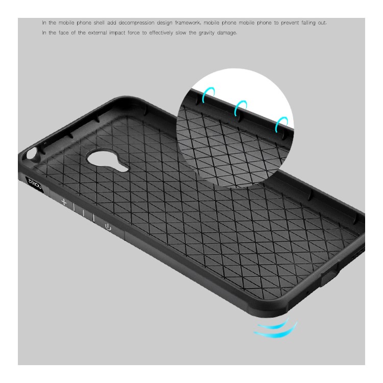Imprinted Chinese Dragon Drop-proof TPU Case for Meizu m2 note/Blue Charm Note2 - Black-4