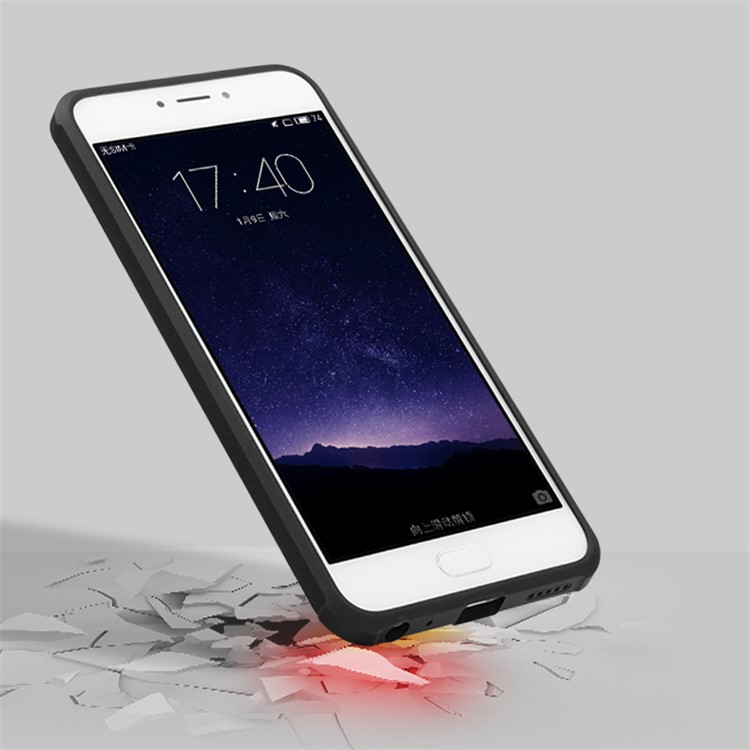 Auspicious Chinese Dragon Drop-proof TPU Phone Case for Meizu MX6 - Black-6
