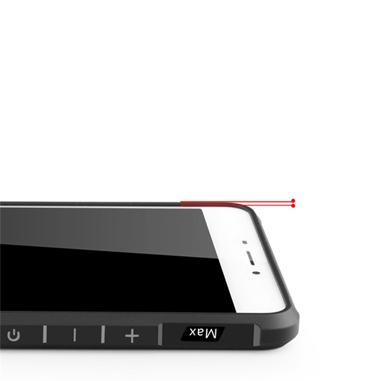 Auspicious Dragon Pattern Drop-proof Imprint TPU Cover for Meizu m3 Max - Black-3