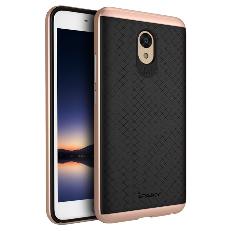 IPAKY PC Bumper + TPU Mobile Phone Case for Meizu m5 Note - Rose Gold-1