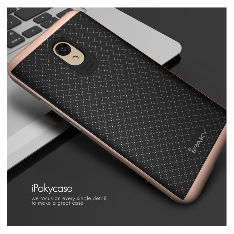 IPAKY PC Bumper + TPU Mobile Phone Case for Meizu m5 Note - Rose Gold-2