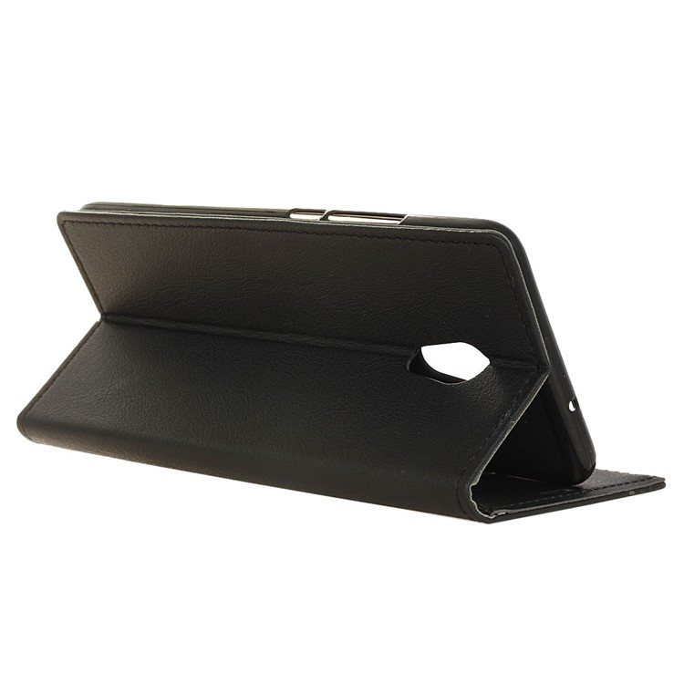 Wallet Leather Stand Case Phone Accessory for Meizu Pro 6 Plus - Black-5